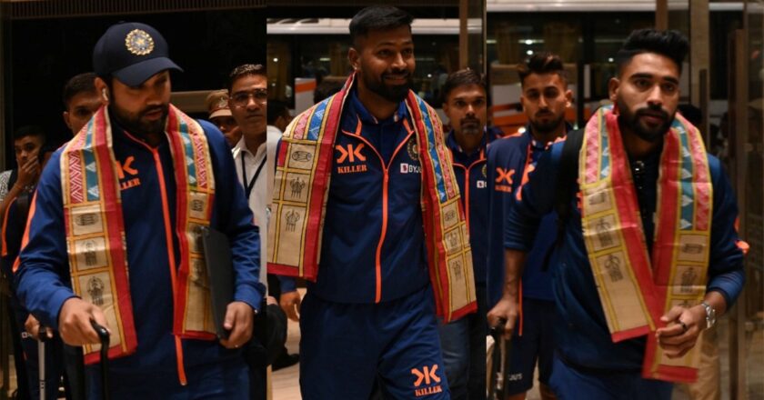 भारत और न्यूजीलैंड क्रिकेट टीम के खिलाड़ियों का रायपुर में जोरदार स्वागत*
