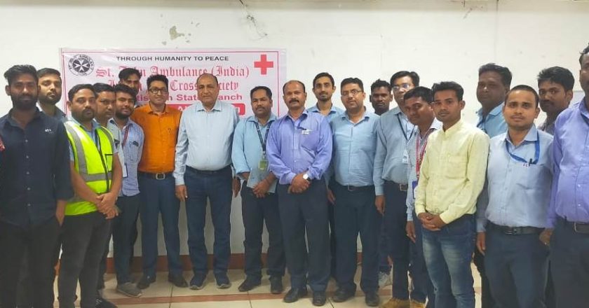इंडियन रेडक्रॉस सोसाइटी द्वारा फर्स्ट-एड पर 3 दिनों का प्रशिक्षण आयोजित