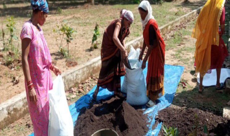 नारायणपुर : वर्मी खाद बनाकर जय श्रीराम स्व-सहायता समूह के महिलाओं ने कमाएं 84 हजार रूपये से अधिक