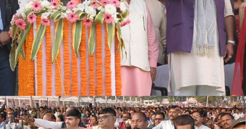 मुख्यमंत्री विष्णु देव साय ने भारत को आत्मनिर्भर और विकसित राष्ट्र बनाने का संकल्प दिलाया