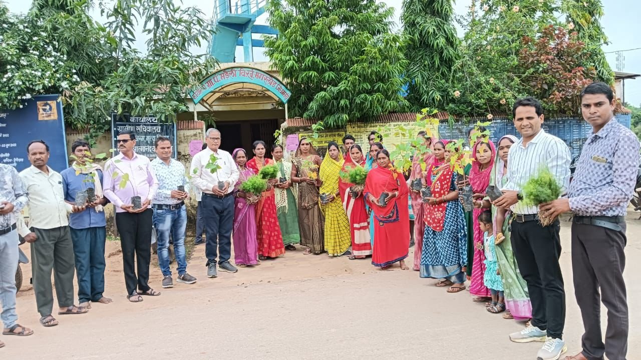 मडेली गांव बना औषधीय खेती का मॉडल – सिंदूर की खेती का हुआ शुभारंभ