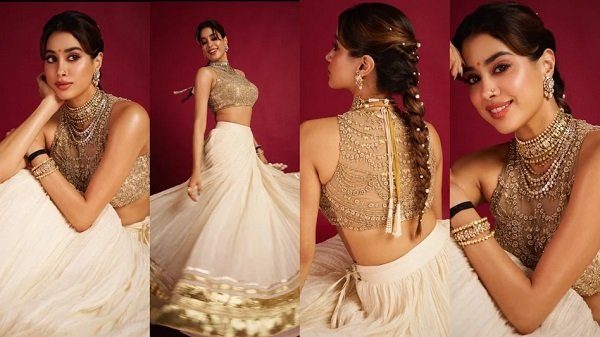 जन्माष्टमी पर दही हांडी में ‘गोपी’ बनीं जाह्नवी कपूर, गोल्डन-वाइट लहंगे में ढाया कहर