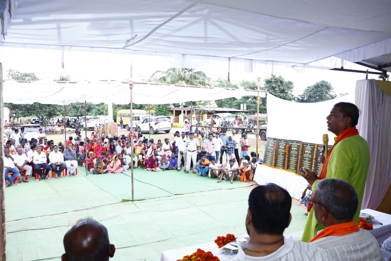 सुधापाल में वनमंत्री कश्यप ने किया 3 करोड़ 74 लाख के विकास कार्यों का भूमिपूजन