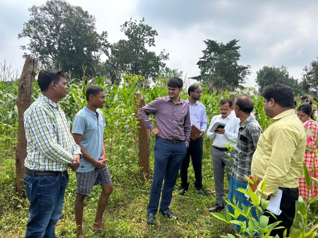 संचालक कृषि द्वारा जिले में अनेक स्थान पर विभागीय योजनाओं के क्रियान्वयन का किया गया निरीक्षण