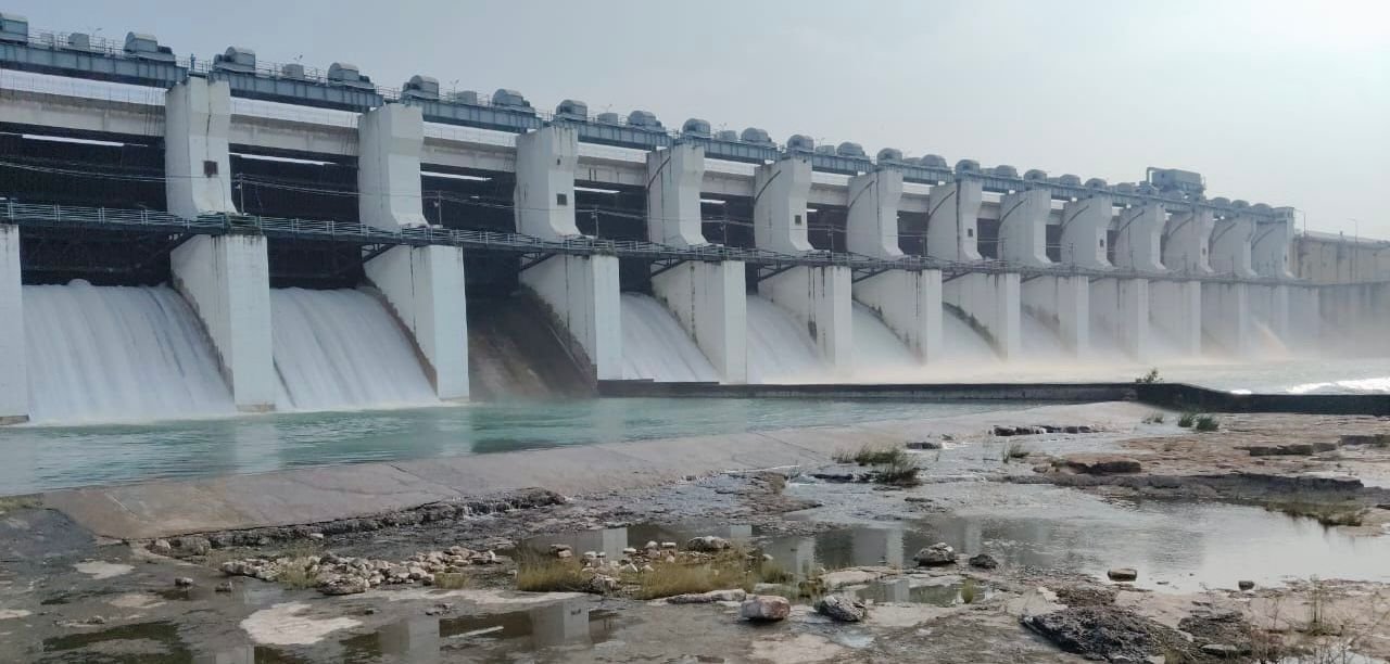 गंगरेल जलाशय के सभी 14 गेटों की परीक्षण कार्यवाही सफल