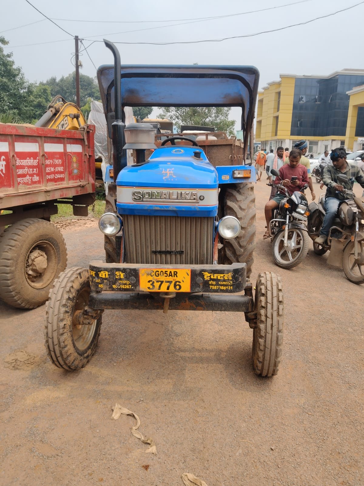 अवैध रेत परिवहन पर की गई कार्रवाई