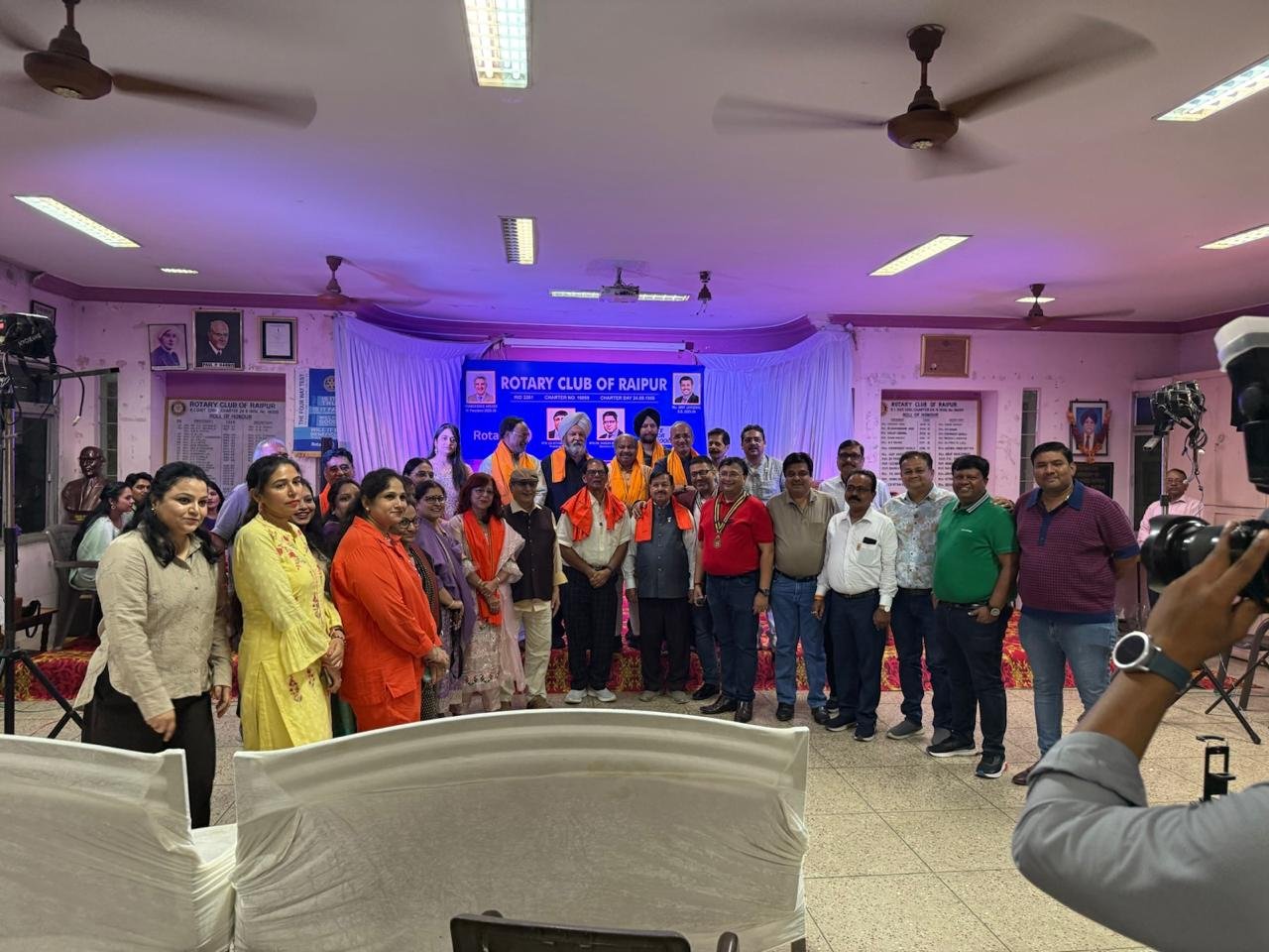 रोटरी का 71 वां स्थापना दिवस जलविहार कॉलोनी में धूमधाम से मनाया गया