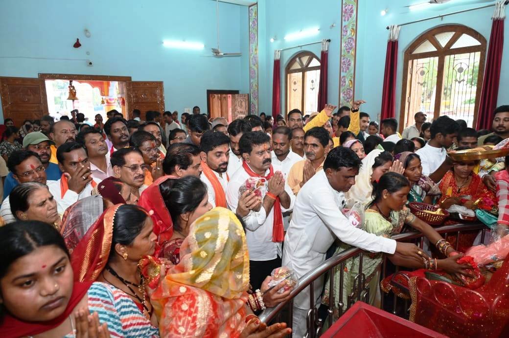 श्रद्धा और शक्ति के प्रतीक नवरात्र में माँ दुर्गा की आराधना कर उपमुख्यमंत्री शर्मा ने दिया सद्भाव का संदेश