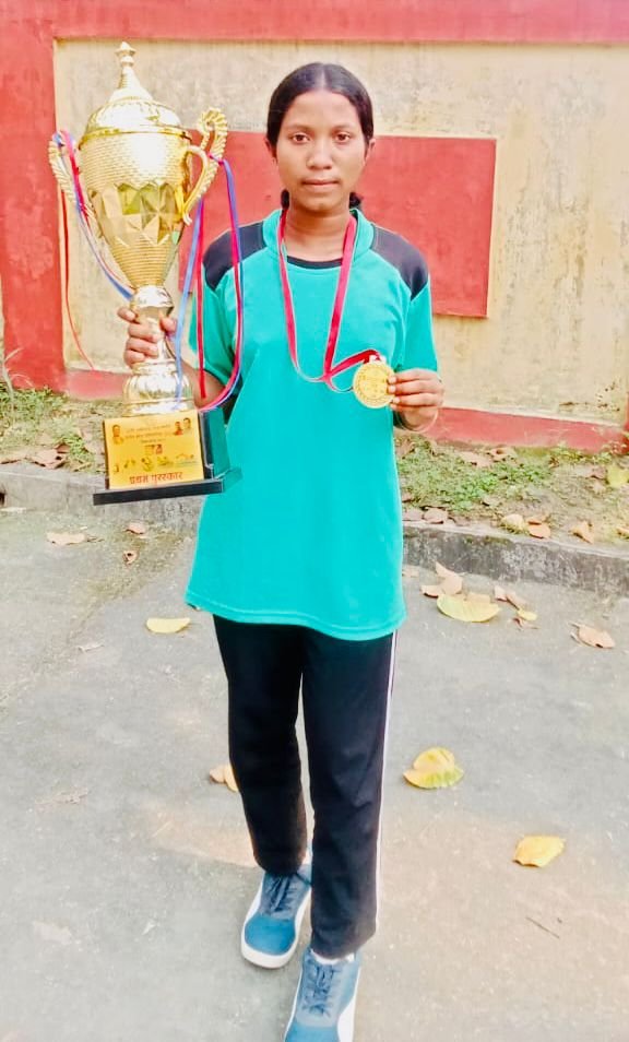 रितु नाग ने बढ़ाया सुकमा का मान, राज्य स्तरीय प्रतियोगिता में जीता स्वर्ण पदक