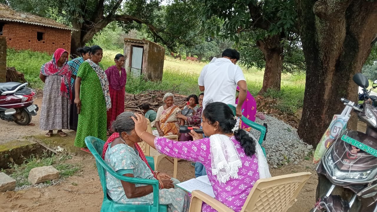 अंधत्व एवं अल्प दृष्टि नियंत्रण कार्यक्रम अंतर्गत सम्पूर्ण नेत्र जांच का हुआ शुभारंभ