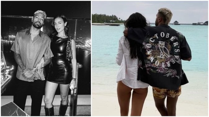 मालदीव के बीच पर माहिका शर्मा के साथ हार्दिक पंड्या कर रहे बर्थडे सेलिब्रेट