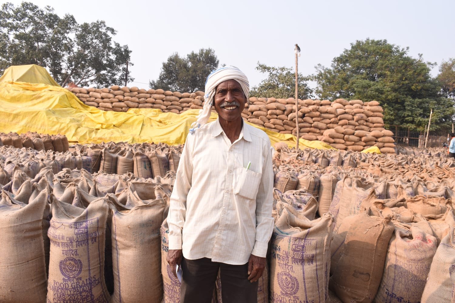 किसान बिश्राम दास ने मेहनत का उचित दाम मिलने पर जाहिर की प्रसन्नता