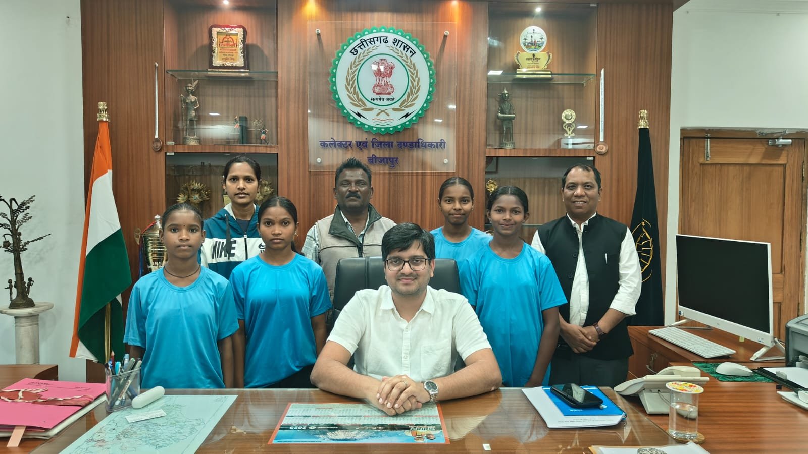 बीजापुर जिले की चार छात्राओं का राष्ट्रीय तैराकी प्रतियोगिता के लिए चयन