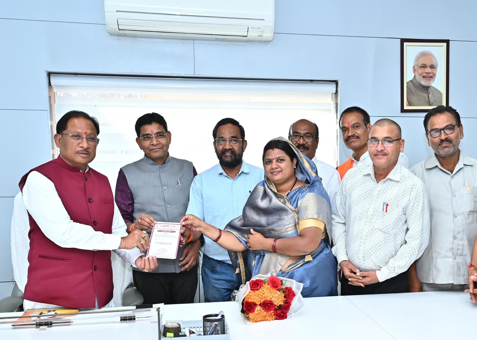 मुख्यमंत्री साय से छत्तीसगढ़ मनवा कुर्मी क्षत्रिय समाज के प्रतिनिधिमंडल ने की सौजन्य मुलाकात, 80 वॉ महा- अधिवेशन का दिया न्यौता