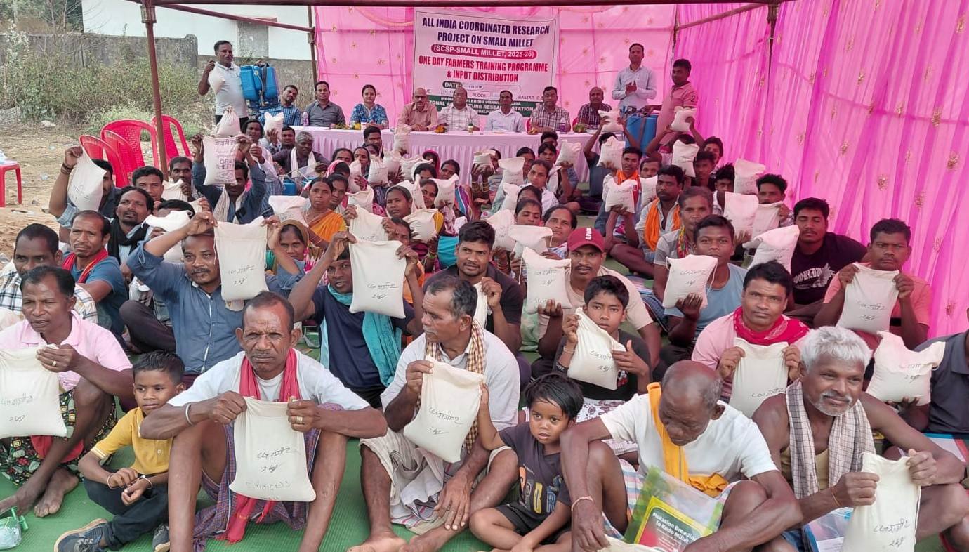 टाकरागुड़ा में लघु धान्य कृषि पर एक दिवसीय प्रशिक्षण संपन्न