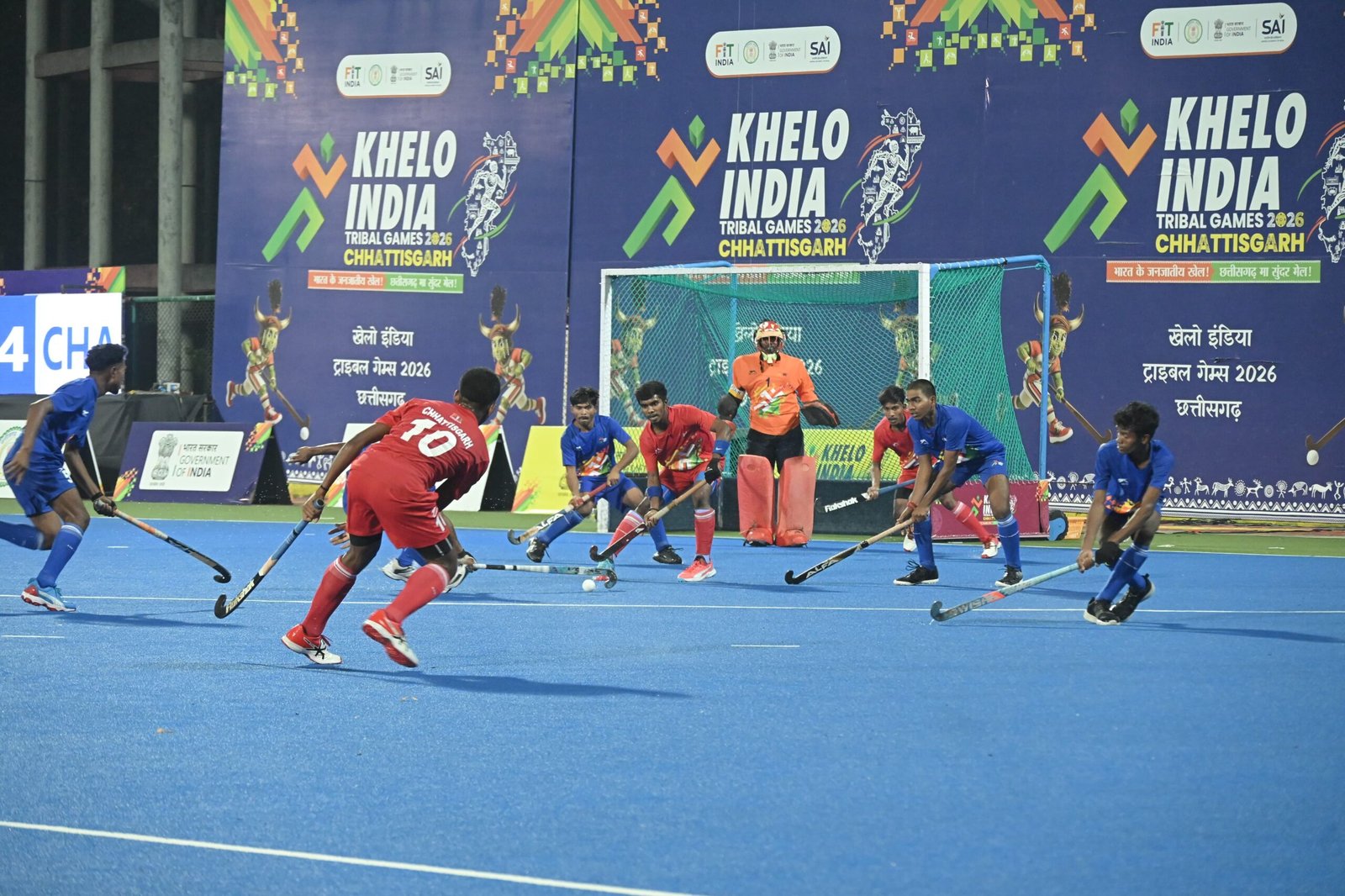 खेलो इंडिया ट्राइबल गेम्स 2026, पुरुष वर्ग हॉकी में छत्तीसगढ़, ओडिशा, झारखंड एवं मध्यप्रदेश ने सेमीफाइनल में बनाई जगह