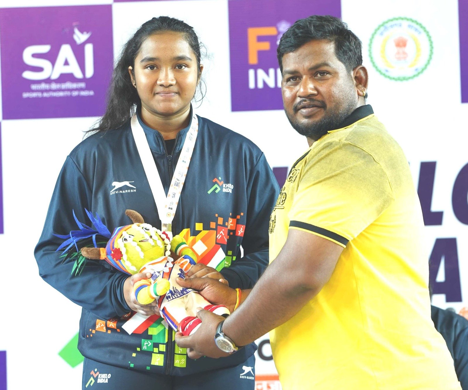 खेलो इंडिया ट्राइबल गेम्स 2026*  86 किलोग्राम भारोत्तोलन में महाराष्ट्र की साक्षी बुरकुले ने जीता स्वर्ण*