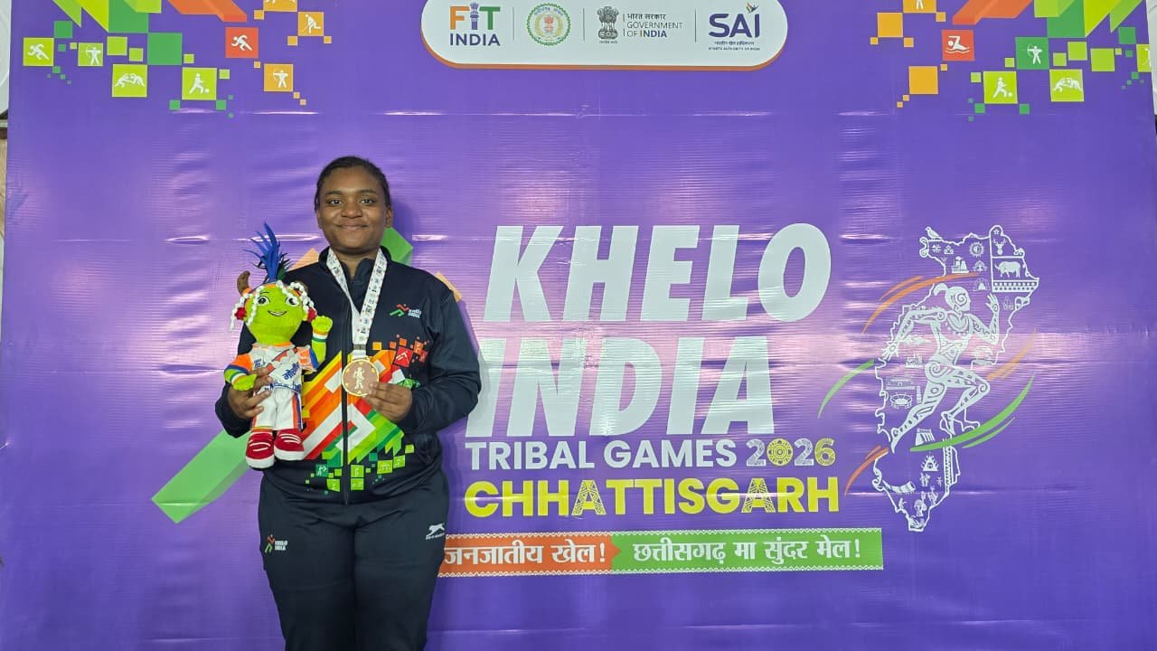खेलो इंडिया ट्राइबल गेम्स में कर्नाटक की मनीषा जोंस सिद्दी ने जीता गोल्ड