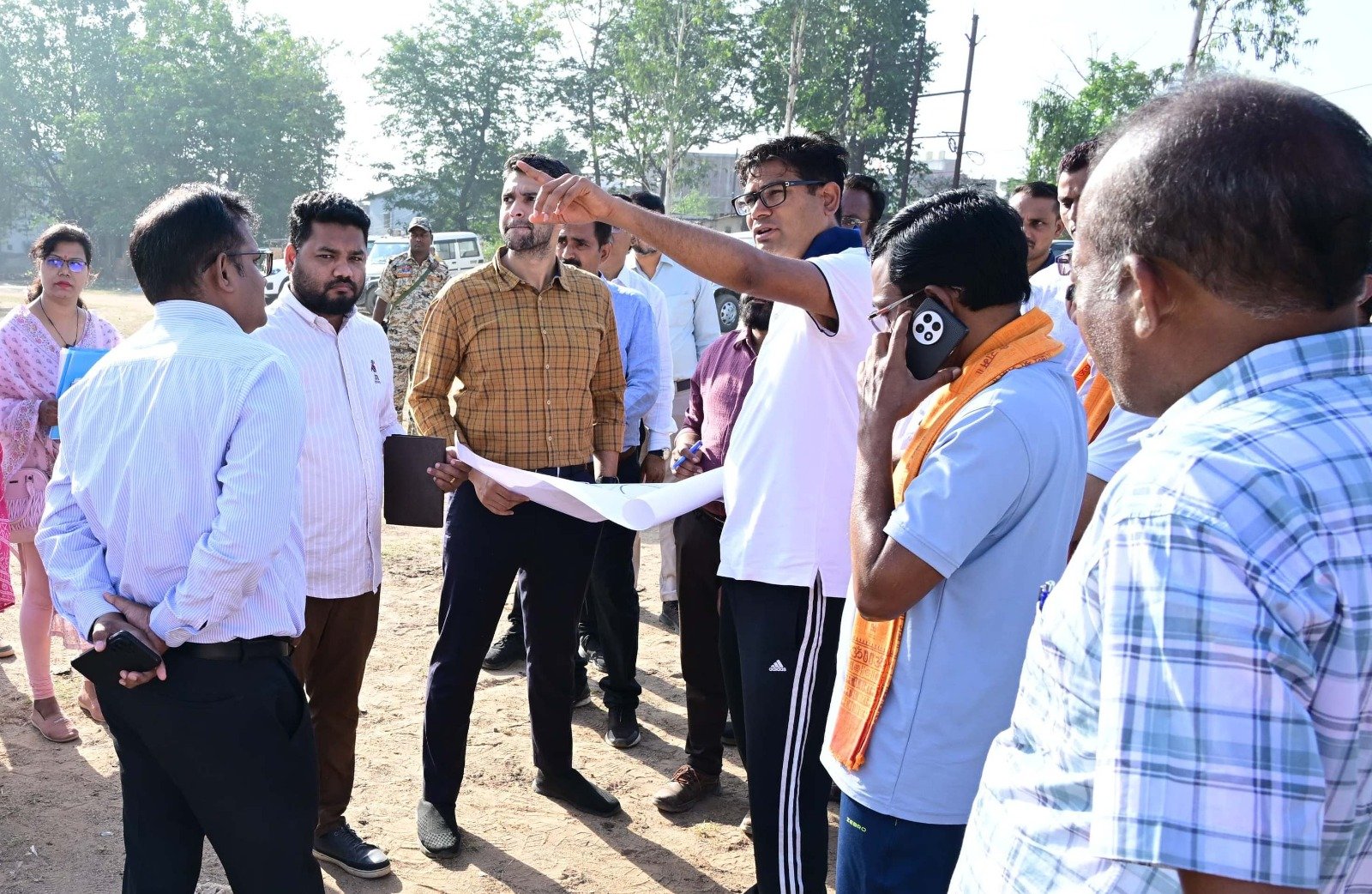 वित्त मंत्री ओ.पी. चौधरी के प्रयासों से 7.86 करोड़ रुपए की स्वीकृति, स्थल का किया निरीक्षण