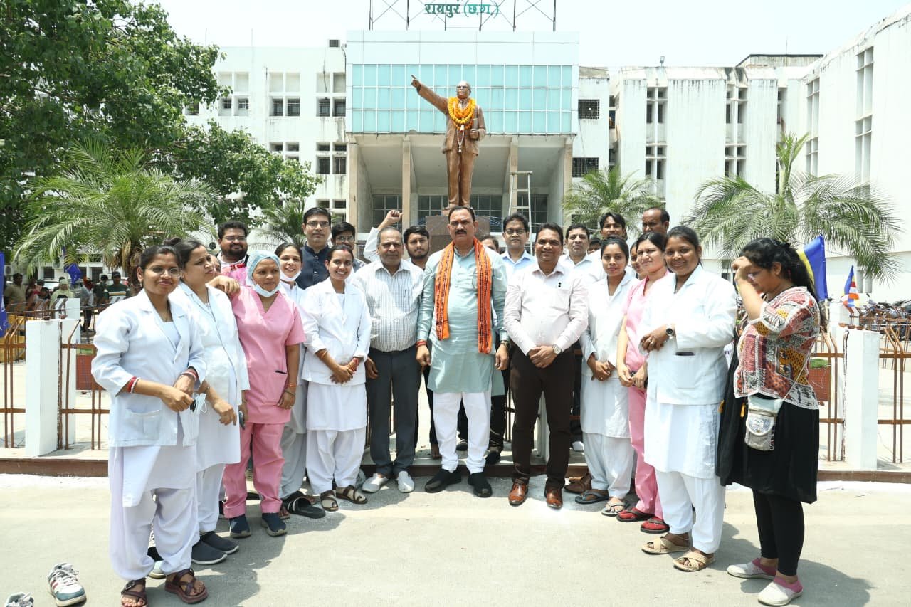 बाबा साहेब के विचारों पर चलकर ही बनेगा बेहतर समाज: स्वास्थ्य मंत्री श्याम बिहारी जायसवाल