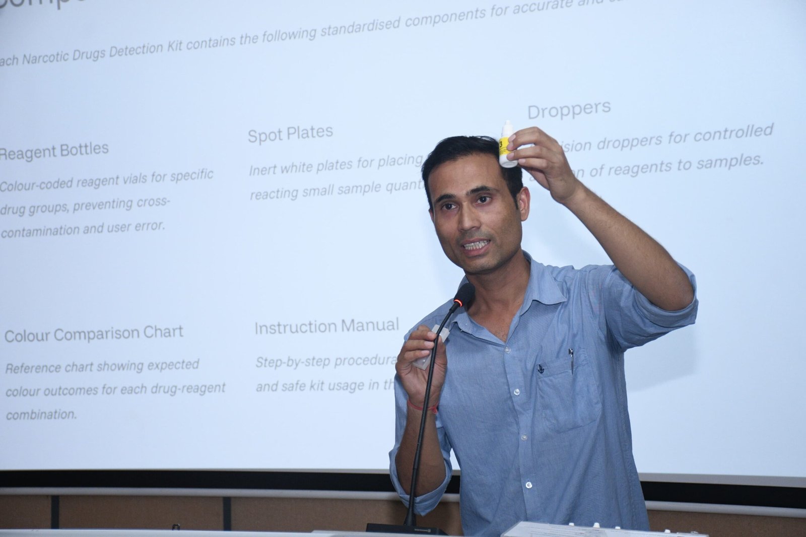 नारकोटिक्स ड्रग डिटेक्शन एवं प्री-कर्सर डिटेक्शन किट पर कार्यशाला का हुआ आयोजन