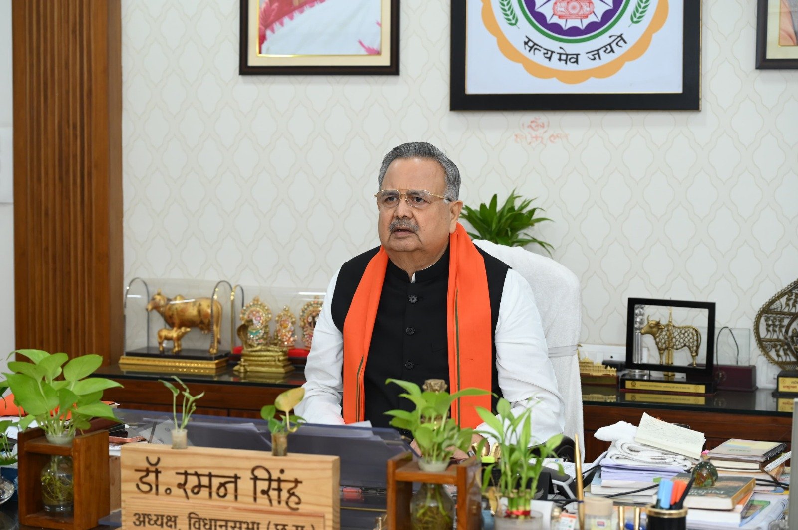 विकास कार्यों के माध्यम से ग्रामीण क्षेत्रों में आधारभूत सुविधाओं का होगा विस्तार – विधानसभा अध्यक्ष डॉ. रमन सिंह