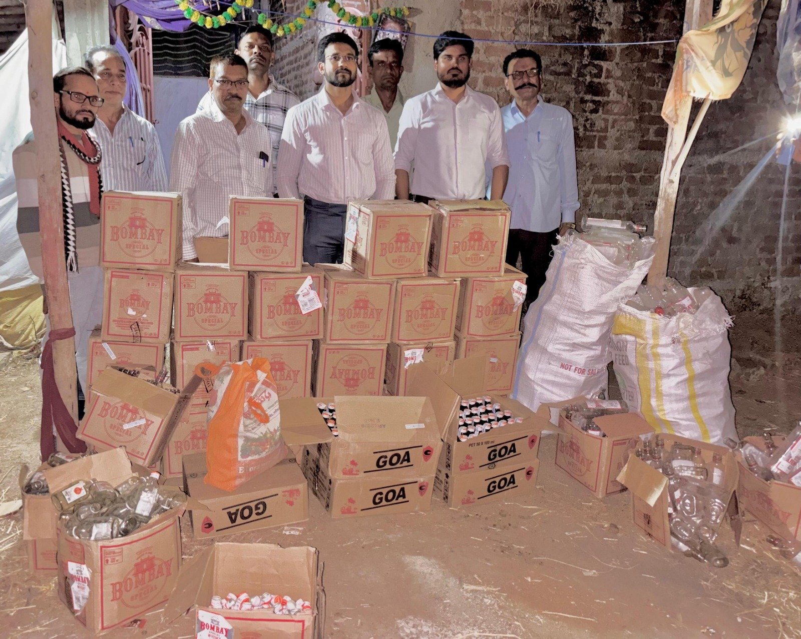 आबकारी विभाग की कार्रवाई, 243 बल्क लीटर मध्यप्रदेश निर्मित विदेशी मदिरा व्हिस्की जप्त