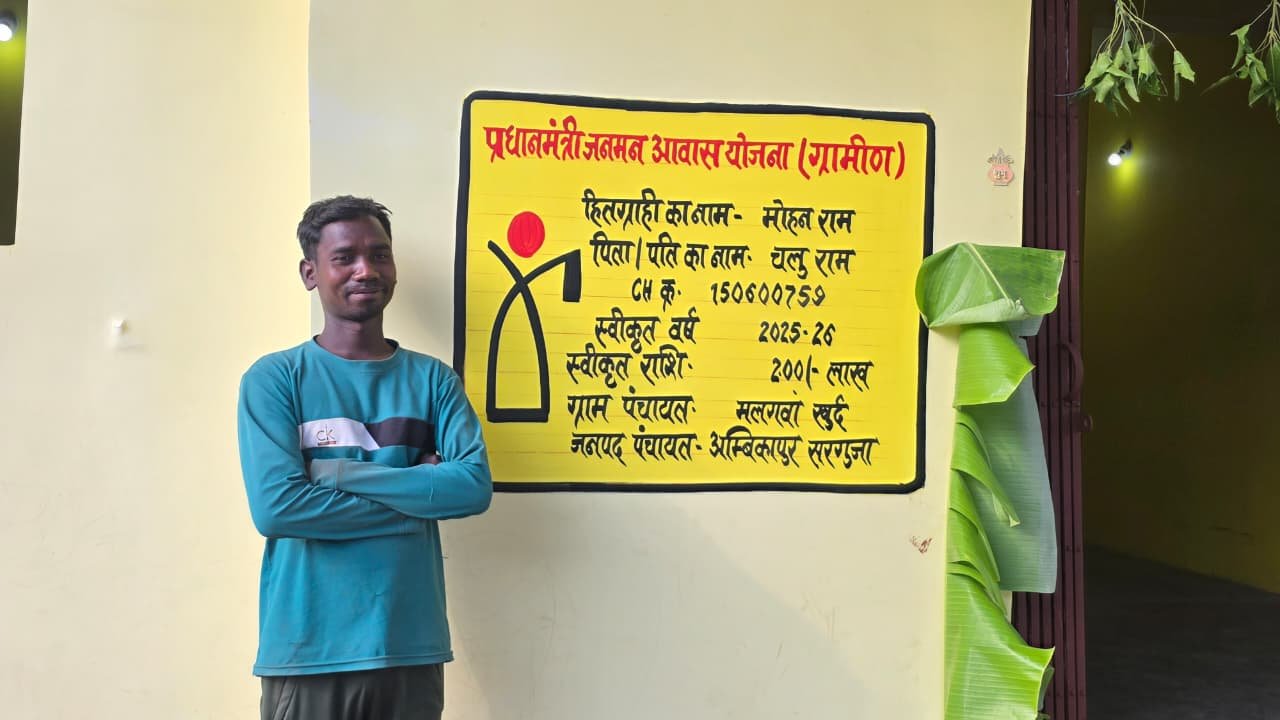 सपना हुआ साकारः पीएम जनमन आवास योजना से मोहन राम को मिला पक्का आशियाना कच्चे मकान की परेशानियों से मिली मुक्ति, अब पक्के आवास में सुरक्षित परिवार