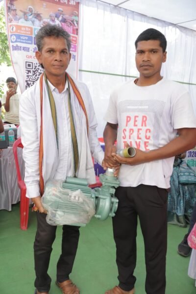 खेतों तक पहुंच रहा समाधान और किसानों तक राहत विद्युत पंप मिलने से किसान अजय तिग्गा की खेती को मिली नई दिशा