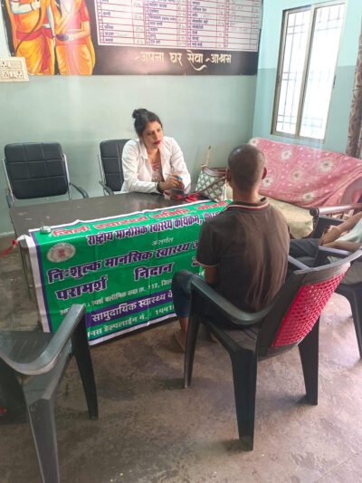 अपना घर सेवा आश्रम में किया गया मानसिक रूप से अस्वस्थ मरीजों की जॉंच