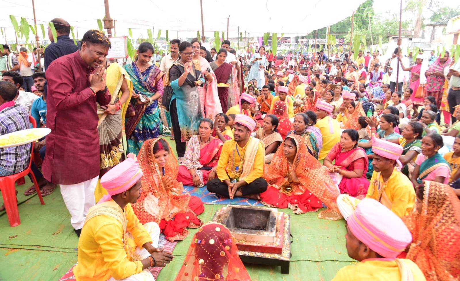 मुख्यमंत्री कन्या विवाह योजना, मर्दापाल में 50 जोड़े बंधे परिणय सूत्र में