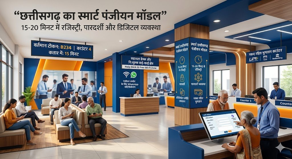 छत्तीसगढ़ का स्मार्ट पंजीयन मॉडल बना सुशासन की नई पहचान