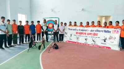 ग्रीष्म कालीन खेल प्रशिक्षण शिविर में 450 बच्चों ने लिया भाग समापन समारोह में उत्कृष्ट खिलाड़ियों को किया गया सम्मानित
