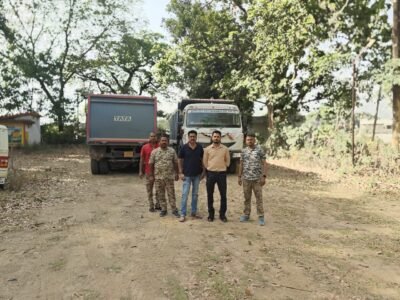 तहसील लुण्ड्रा क्षेत्र में अवैध खनिज परिवहन करते दो हाईवा जप्त