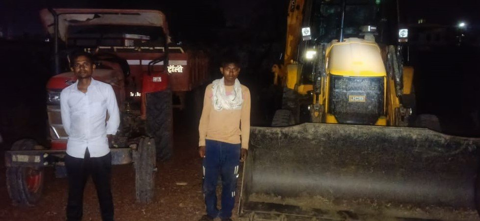 बालोद में अवैध खनिज उत्खनन एवं परिवहन पर 4 वाहन जब्त
