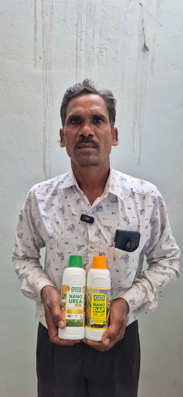 नैनो यूरिया-डीएपी से लागत घटाकर बेहतर उत्पादन ले रहे किसान बेलचंद मेरिया