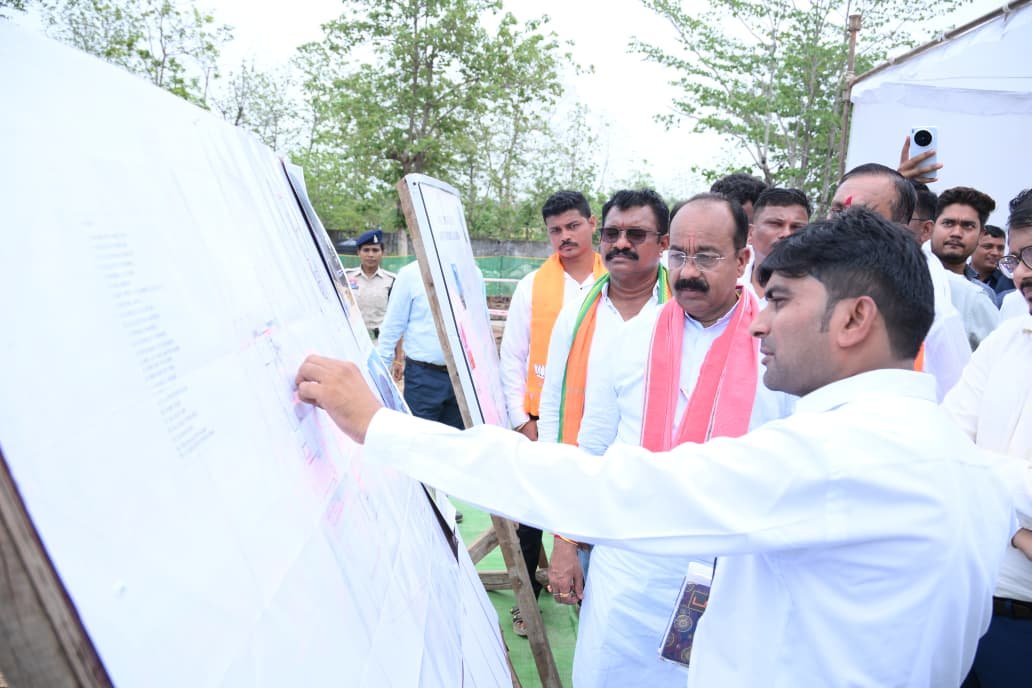 उप मुख्यमंत्री अरुण साव का बस्तर में निर्माण कार्यों का निरीक्षण जारी