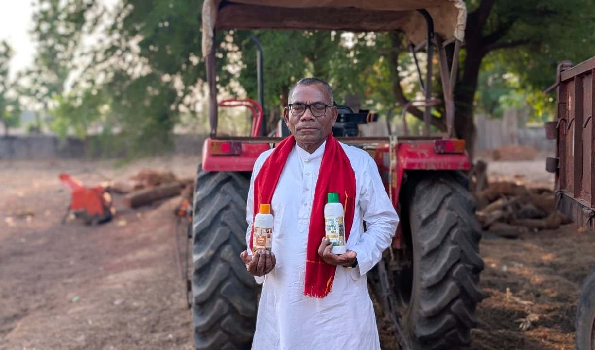 नैनो डीएपी और नैनो यूरिया से बढ़ा उत्पादन दुखा राम बने प्रगतिशील किसान