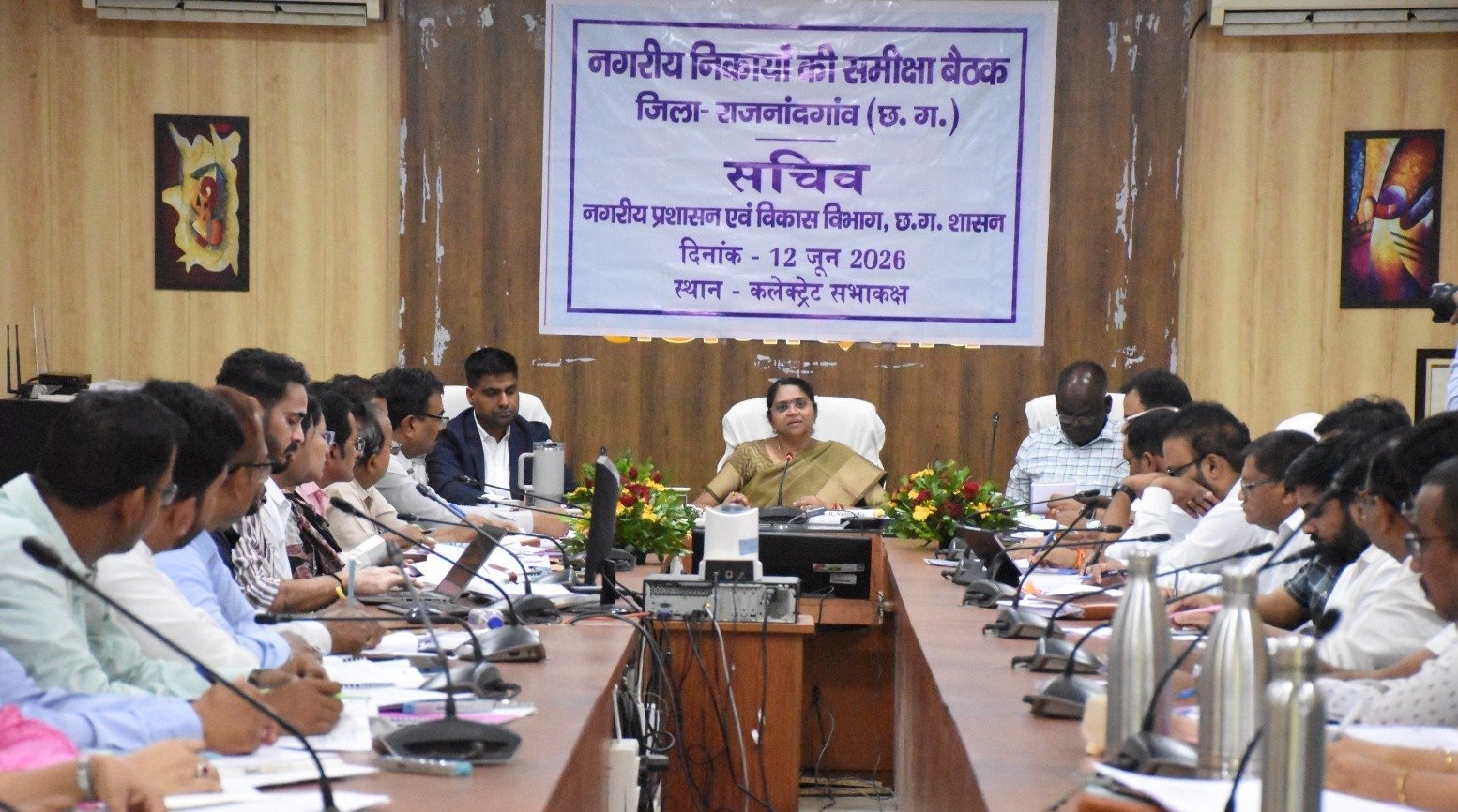 समन्वय एवं सहयोग से टीम वर्क में शहर के विकास एवं स्वच्छता के लिए करें कार्य : सचिव नगरीय प्रशासन एवं विकास विभाग सुश्री आर शंगीता