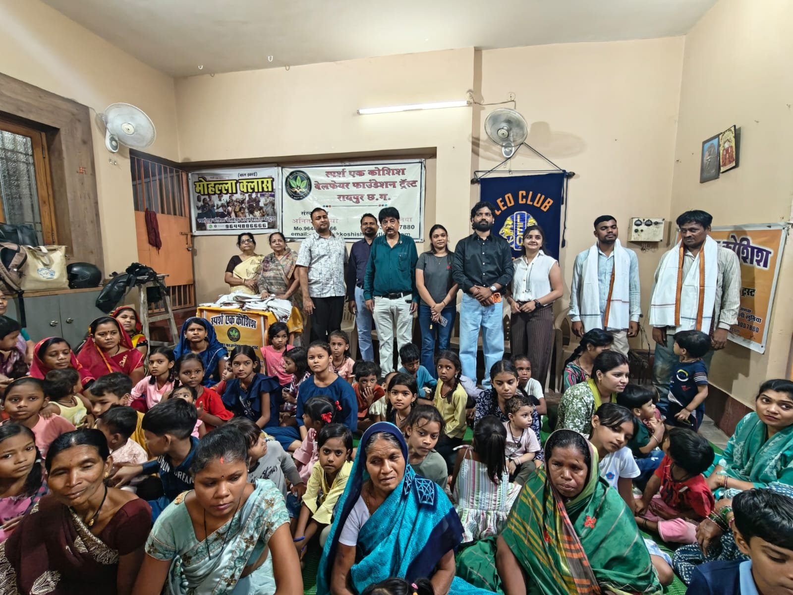 स्पर्श एक कोशिश वेल्फेयर ट्रस्ट रायपुर और लियो क्लब ऑफ रायपुर ग्रेटर द्वारा संयुक्त रूप से “स्वर्ण प्राशन और महतारी सम्मान कार्यक्रम” का आयोजन किया गया