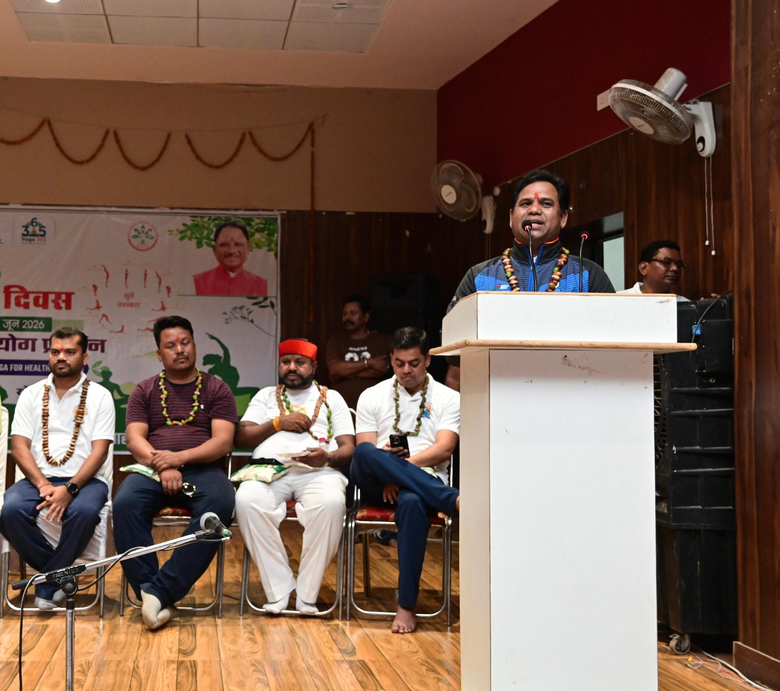 अंतर्राष्ट्रीय योग दिवस पर गौरेला पेंड्रा मरवाही जिले में सामूहिक योग कार्यक्रम आयोजित