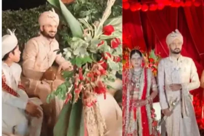 भारतीय क्रिकेटर आकाश दीप ने अक्षिता राज संग वाराणसी में रचाई शादी, पवन सिंह भी पहुंचे