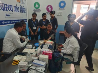 कलेक्टर के निर्देश पर प्रशिक्षणरत युवाओं का स्वास्थ्य परीक्षण स्वस्थ युवा ही आत्मनिर्भर भारत की आधारशिला