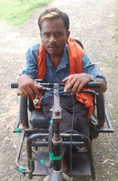 सीएम हेल्पलाइन बनी दिव्यांगों के लिए सहारा बाबू सजबहार के प्रफुल्ल बेक की समस्या का हुआ त्वरित समाधान