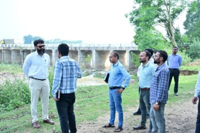 कलेक्टर  रोहित व्यास ने एम-कैड योजना के निर्माण कार्य का किया निरीक्षण 17 किलोमीटर अंडरग्राउंड पाइपलाइन बिछाने का कार्य पूर्ण