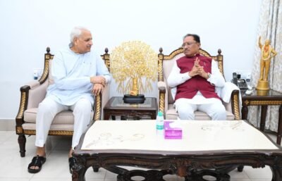 मुख्यमंत्री  विष्णुदेव साय से लघु उद्योग भारती के प्रतिनिधिमंडल ने की सौजन्य मुलाकात : 14वें इंडिया इंडस्ट्रियल फेयर की तैयारियों पर हुई चर्चा