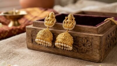सोने के झुमके के ये लेटेस्ट डिजाइन देंगे क्लासी लुक, 10 ग्राम में हो जाएंगे तैयार