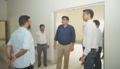 कलेक्टर  कुणाल दुदावत ने किया शासकीय ई.वी. पीजी कॉलेज के ऑडिटोरियम का निरीक्षण अधूरे कार्य शीघ्र पूर्ण करने, इंटीरियर, शेड एवं आवश्यक सुविधाएं विकसित करने के दिए निर्देश