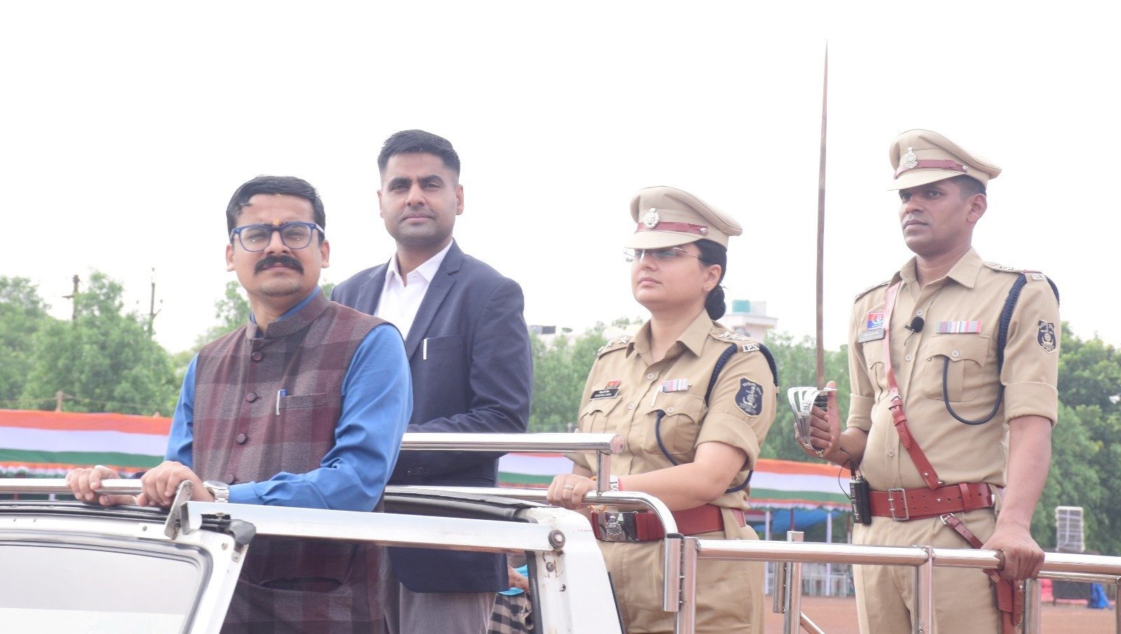 स्वतंत्रता दिवस समारोह का किया गया अंतिम रिहर्सल