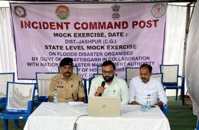कुनकुरी मयाली खण्डसा में अमोनिया गैस रिसाव मॉक एक्सरसाइज संपन्न
